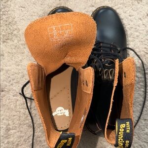 Dr. Martens Black and Tan Leather Boots